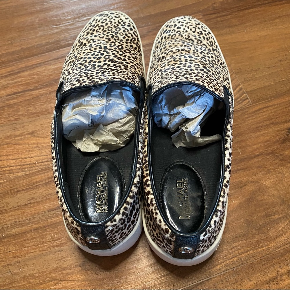 Michael Kors Leopard Trent Slip On‎ Sneakers, 7.5 - Picture 5 of 8
